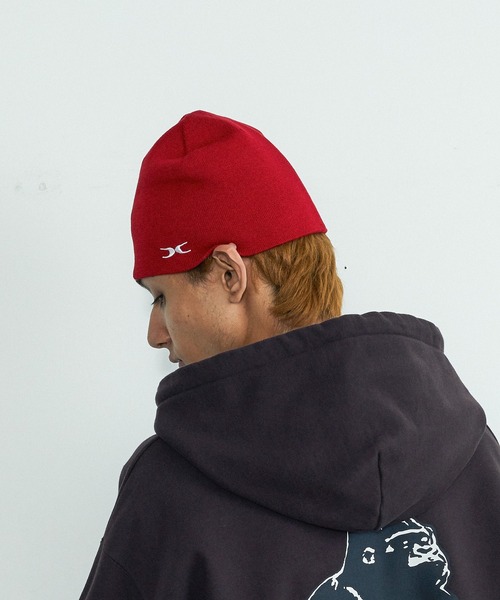 XLARGE(エクストララージ)の「COOLMAX X BEANIE(ニットキャップ/ビーニー・メンズ・ブラック/レッド/ネイビー・ONE SIZE)」の9枚目の写真