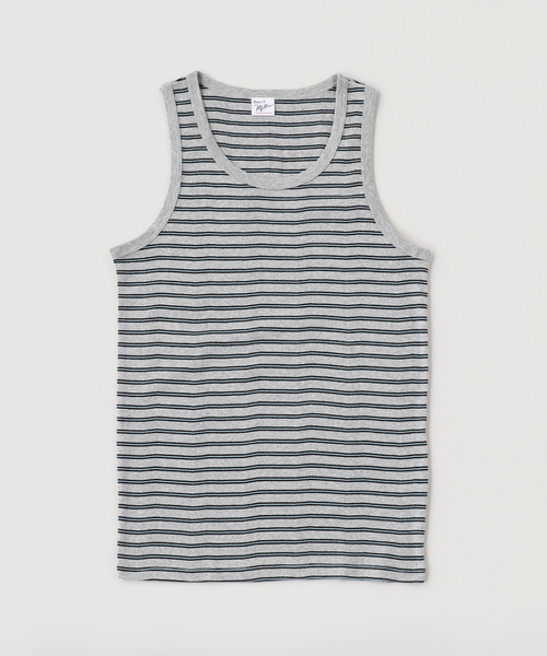 Robert P.Miller(ロバート ピー ミラー)の「MILLER / ミラー パネルリブ タンクトップ(Tシャツ/カットソー・メンズ・ホワイト/ブラック/グレー/ブラック系その他/ブルー系その他/コバルトブルー/スミクロ・MEDIUM/LARGE/X-LARGE)」の5枚目の写真