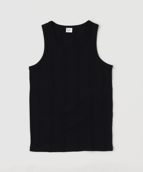 Robert P.Miller(ロバート ピー ミラー)の「MILLER / ミラー パネルリブ タンクトップ(Tシャツ/カットソー・メンズ・ホワイト/ブラック/グレー/ブラック系その他/ブルー系その他/コバルトブルー/スミクロ・MEDIUM/LARGE/X-LARGE)」の2枚目の写真