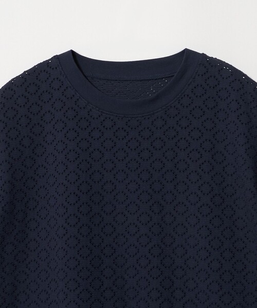 A DAY IN THE LIFE UNITED ARROWS(アデイインザライフユナイテッドアローズ)の「アイレットレース フレンチスリーブTシャツ <A DAY IN THE LIFE>(Tシャツ/カットソー・レディース・ネイビー/ダークグレー/オフホワイト・FREE)」の10枚目の写真