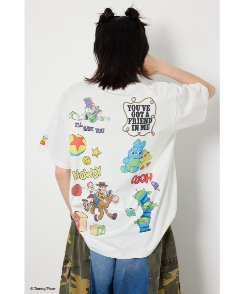 RODEO CROWNS WIDE BOWL(ロデオクラウンズワイドボウル)の「(TOY STORY)FRIEND Tシャツ(Tシャツ/カットソー・レディース・ブラック/オフホワイト・SMALL/MEDIUM)」の15枚目の写真