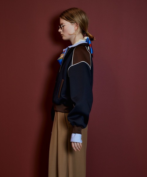 MAISON SPECIAL（メゾンスペシャル）の「【2026Autumn PRE-ORDER】Compact Zip-Up Jersey/コンパクトジップアップジャージ（Tシャツ/カットソー・レディース・グレー/レッド/ネイビー・FREE）」の16枚目の写真