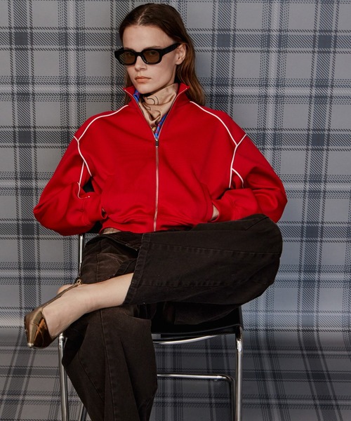 MAISON SPECIAL（メゾンスペシャル）の「【2026Autumn PRE-ORDER】Compact Zip-Up Jersey/コンパクトジップアップジャージ（Tシャツ/カットソー・レディース・グレー/レッド/ネイビー・FREE）」の11枚目の写真