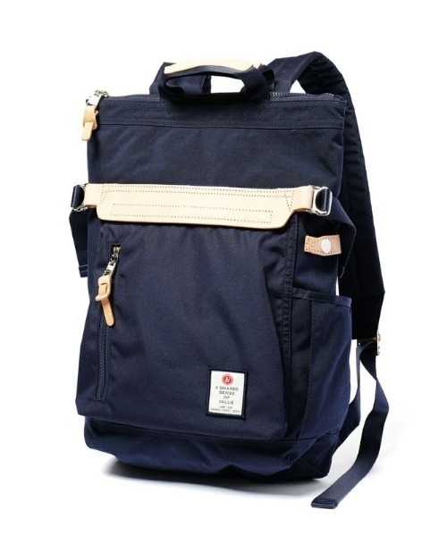 AS2OV（アッソブ）の「【AS2OV/アッソブ】 HIGHDENSITY TOTE BACKPACK / トートリュック（バックパック/リュック・メンズ・ネイビー/グレー/ブラック・FREE）」の16枚目の写真