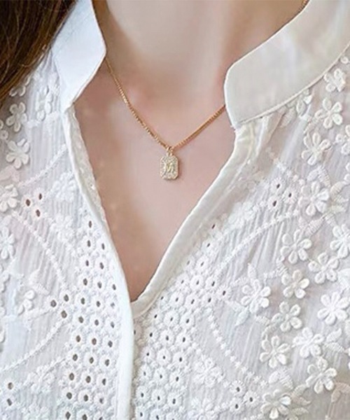 ONEP STAR（ワンピスター）の「フラワー刺繍カットワークブラウス（シャツ/ブラウス・レディース・ホワイト・MEDIUM/LARGE/X-LARGE）」の10枚目の写真