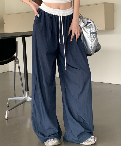MAISON DE THERESE(メゾン ド テレーズ)の「ゴムウエスト速乾ワイドパンツ(その他パンツ・レディース・Black/Navy・S/M)」の2枚目の写真
