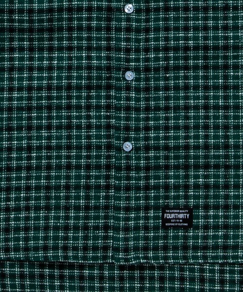 430(フォーサーティ)の「ms6603-L-S CBW CHECK SHIRT チェックシャツ(26-147)(シャツ/ブラウス・メンズ・ブルー/グリーン・1/2/3/0)」の14枚目の写真
