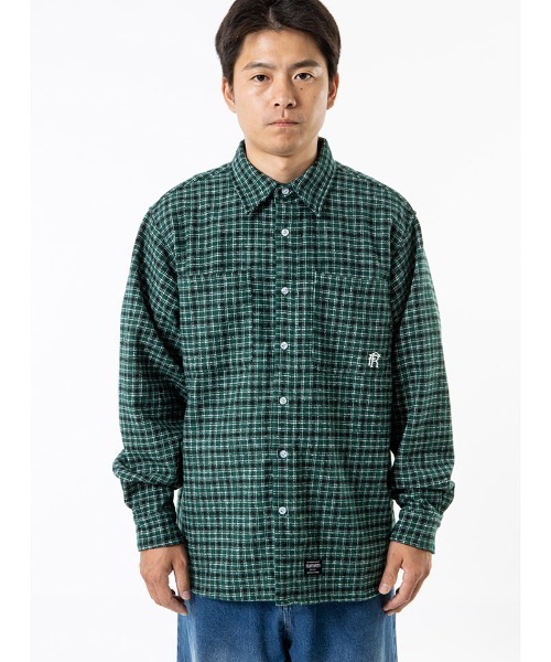 430(フォーサーティ)の「ms6603-L-S CBW CHECK SHIRT チェックシャツ(26-147)(シャツ/ブラウス・メンズ・ブルー/グリーン・1/2/3/0)」の7枚目の写真