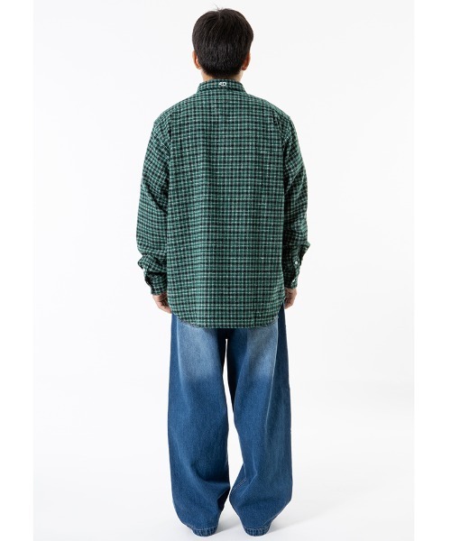 430(フォーサーティ)の「ms6603-L-S CBW CHECK SHIRT チェックシャツ(26-147)(シャツ/ブラウス・メンズ・ブルー/グリーン・1/2/3/0)」の4枚目の写真