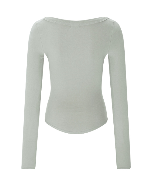 PLEASENOFOLLOW(プリーズノーフォロー)の「25FW New MOMO Shirring Top (Ash Grey)(Tシャツ/カットソー・レディース・その他・FREE)」の3枚目の写真