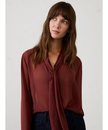 BANANA REPUBLIC FACTORY STORE シアースカーフネックブラウス
