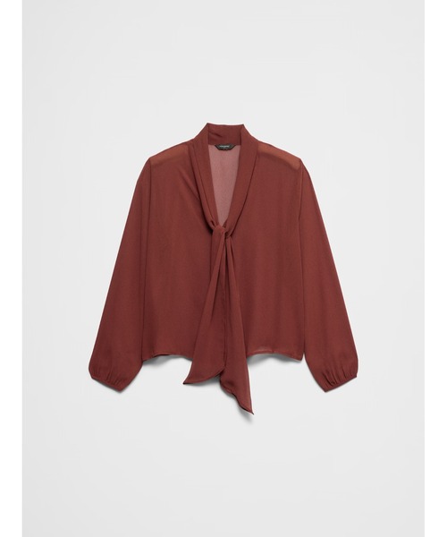 BANANA REPUBLIC FACTORY STORE(バナナリパブリック ファクトリーストア)の「BANANA REPUBLIC FACTORY STORE シアースカーフネックブラウス(シャツ/ブラウス・レディース・ブラック/ホワイト/レッド系その他・M/S/L/XS)」の7枚目の写真