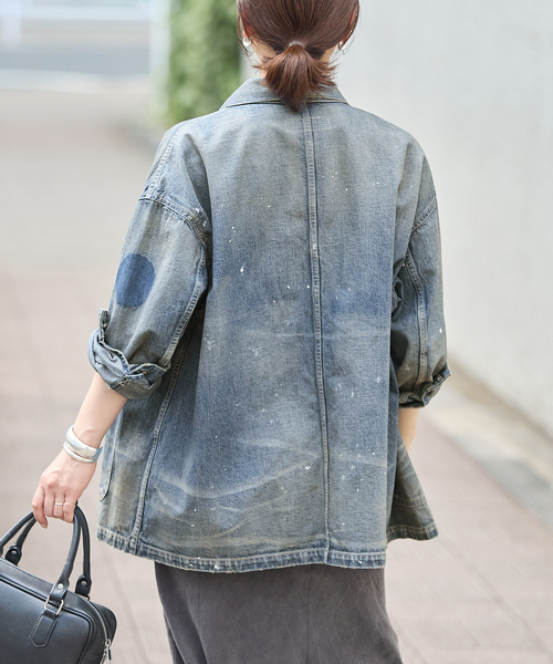 JOURNAL STANDARD(ジャーナルスタンダード)の「10.7OZ DENIM COVERALLS(デニムジャケット・レディース・ブルー系その他・X-LARGE)」の13枚目の写真