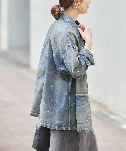 JOURNAL STANDARD(ジャーナルスタンダード)の「10.7OZ DENIM COVERALLS(デニムジャケット・レディース・ブルー系その他・X-LARGE)」の14枚目の写真