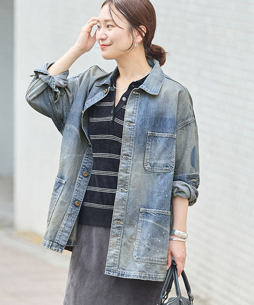 JOURNAL STANDARD(ジャーナルスタンダード)の「10.7OZ DENIM COVERALLS(デニムジャケット・レディース・ブルー系その他・X-LARGE)」の15枚目の写真