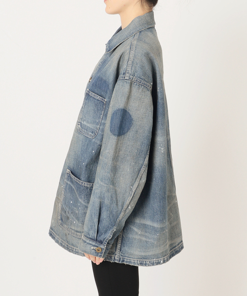 JOURNAL STANDARD(ジャーナルスタンダード)の「10.7OZ DENIM COVERALLS(デニムジャケット・レディース・ブルー系その他・X-LARGE)」の19枚目の写真
