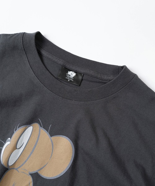 Tom&Jerry(トムアンドジェリー)の「【71】【TOM&JERRY/トムとジェリー】フェイクレイヤード ユーズド加工 プリントクルーネック ロングスリーブ Tシャツ/ロンT/ヴィンテージ風/ユニセックス/レディース/メンズ(Tシャツ/カットソー・レディース・ブラック/アイボリー系/ブラック系/アイボリー・M/L/XL)」の21枚目の写真