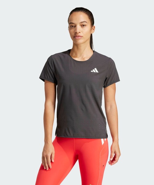 adidas（アディダス）の「アディゼロ ランニング半袖Tシャツ / アディダス adidas（Tシャツ/カットソー・レディース・ブラック・SMALL/XX-LARGE）」の9枚目の写真