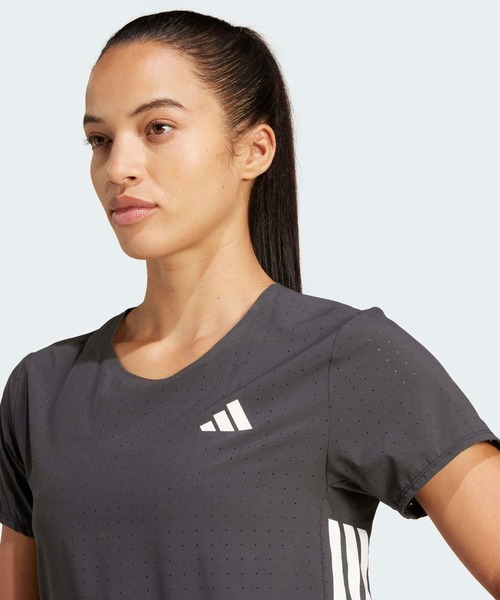 adidas（アディダス）の「アディゼロ ランニング半袖Tシャツ / アディダス adidas（Tシャツ/カットソー・レディース・ブラック・SMALL/XX-LARGE）」の11枚目の写真
