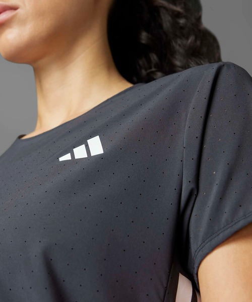 adidas（アディダス）の「アディゼロ ランニング半袖Tシャツ / アディダス adidas（Tシャツ/カットソー・レディース・ブラック・SMALL/XX-LARGE）」の5枚目の写真