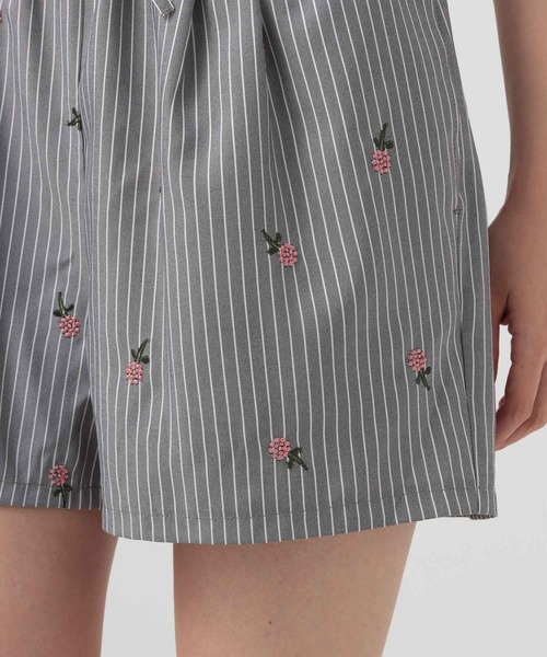 BAYFLOW（ベイフロー）の「Ｗウエスト刺繍ハーフパンツ（その他パンツ・レディース・ライトブルー/グレー・FREE）」の14枚目の写真