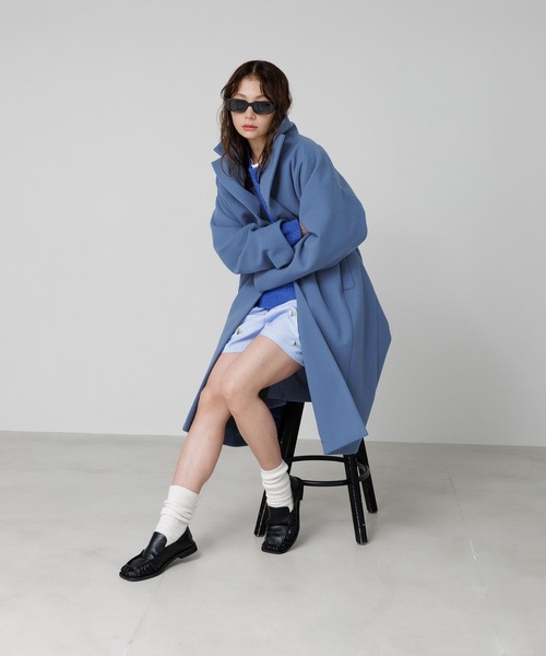 BAYFLOW（ベイフロー）の「Ｗウエスト刺繍ハーフパンツ（その他パンツ・レディース・ライトブルー/グレー・FREE）」の10枚目の写真