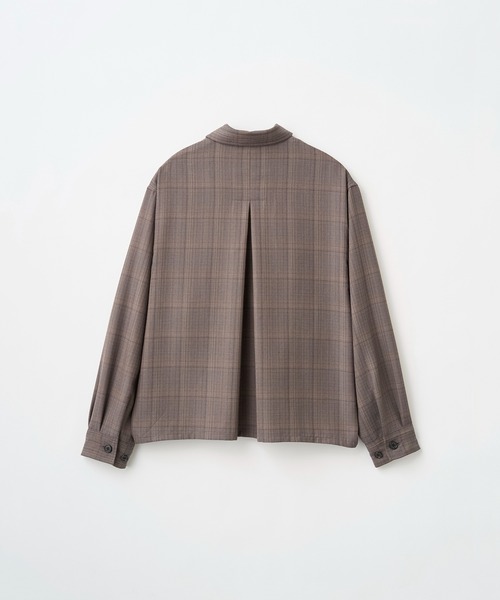 Juha（ユハ）の「COMPOSED CROPPED CHECK JACKET（ブルゾン・メンズ・ベージュ・3/4）」の6枚目の写真