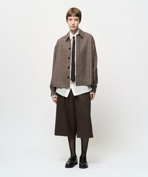 Juha（ユハ）の「COMPOSED CROPPED CHECK JACKET（ブルゾン・メンズ・ベージュ・3/4）」の2枚目の写真