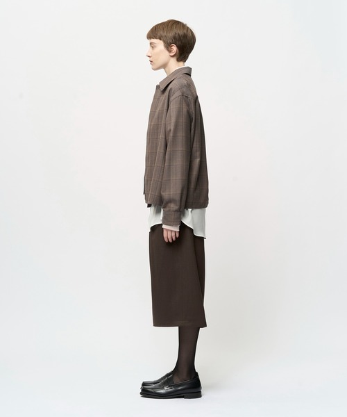 Juha（ユハ）の「COMPOSED CROPPED CHECK JACKET（ブルゾン・メンズ・ベージュ・3/4）」の3枚目の写真
