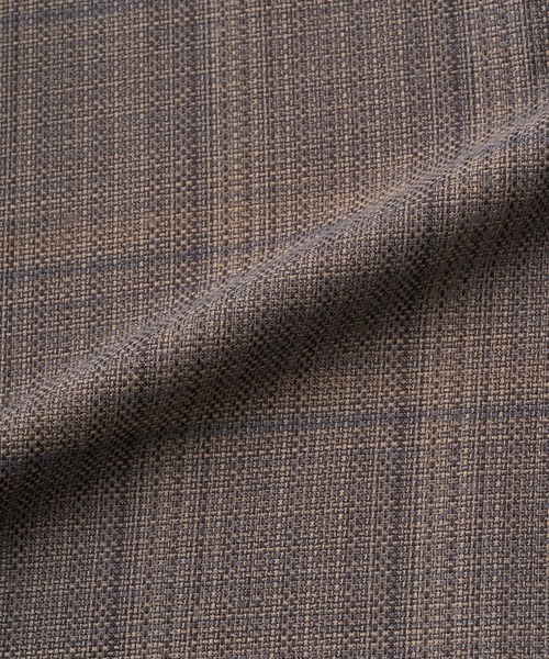 Juha（ユハ）の「COMPOSED CROPPED CHECK JACKET（ブルゾン・メンズ・ベージュ・3/4）」の7枚目の写真