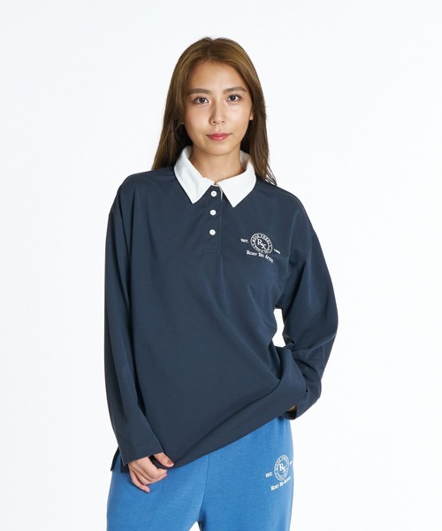 ROXY(ロキシー)の「ROXY FITNESS SIDEWALK L/S TEE イージーケア長袖ポロシャツ /速乾/UVカット 【2026年秋冬モデル】/ロキシー(ポロシャツ・レディース・オフホワイト/ブラウン/ブラック系その他・SMALL/MEDIUM/LARGE)」の7枚目の写真
