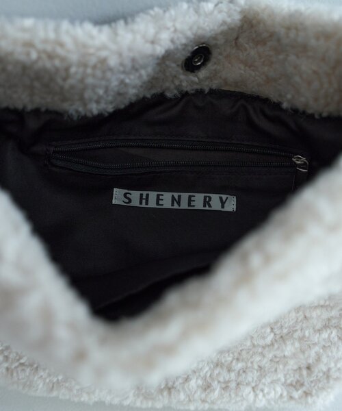 SHENERY（シーナリー）の「ボアバッグ（ショルダーバッグ・レディース・ブラウン/グレー/アイボリー・FREE）」の10枚目の写真