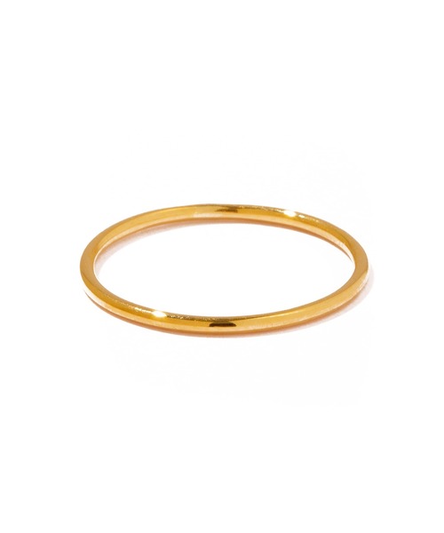 les bonbon(ルボンボン)の「【les bonbon】K18 essen bold ring/エッセン ボールド リング 18金 シンプル 重ね付け(リング・レディース・イエローゴールド・#3/#15/#13/#11/#9/#5)」の1枚目の写真