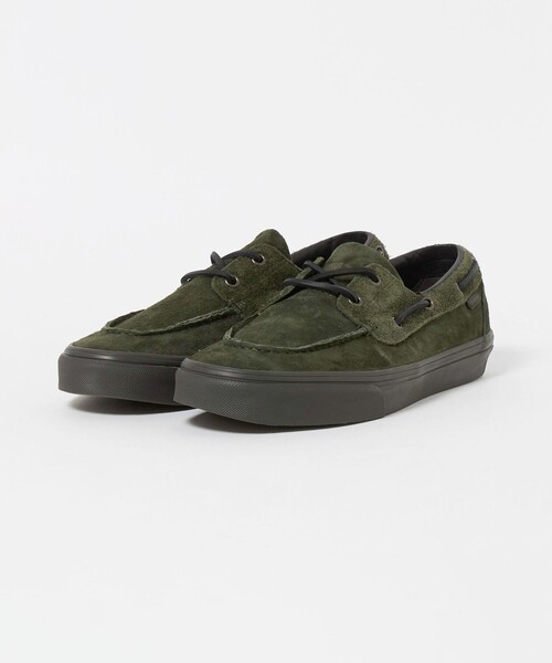 VANS(バンズ)の「<VANS> 2EYE BOAT/スニーカー(モカシン/デッキシューズ・メンズ・オリーブ・9/8/10/8h/9h)」の2枚目の写真