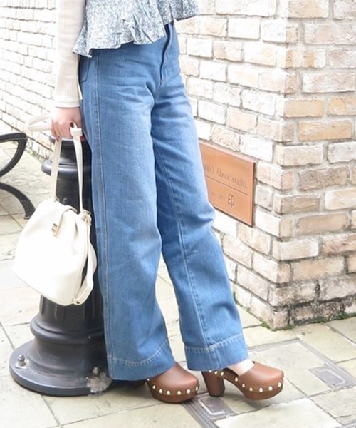 Chico(チコ)の「バギーパンツ(デニムパンツ・レディース・ブルー/ネイビー/カーキ・S/M/SMALL/MEDIUM)」の1枚目の写真