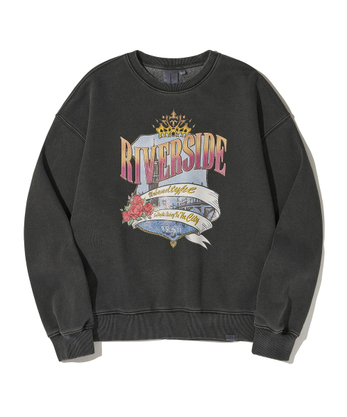 URBANDTYPE(アーバンディタイプ)の「リバーサイド スウェットシャツ_チャコール(Tシャツ/カットソー・レディース・その他・SMALL/MEDIUM)」の1枚目の写真