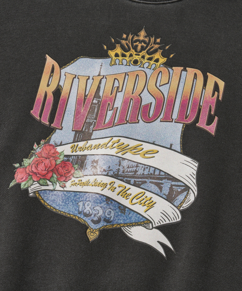 URBANDTYPE(アーバンディタイプ)の「リバーサイド スウェットシャツ_チャコール(Tシャツ/カットソー・レディース・その他・SMALL/MEDIUM)」の3枚目の写真
