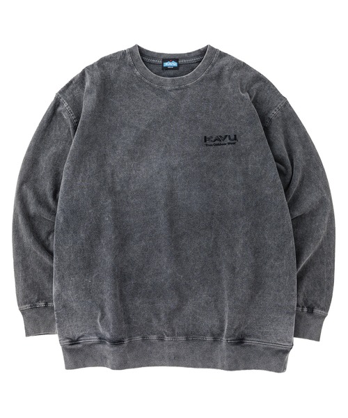 KAVU(カブー)の「KAVU/カブー Chemical wash LS Tee/ケミカルウォッシュ ロングスリーブ Tシャツ(Tシャツ/カットソー・メンズ・ブラック/サンドグレー/レッド/イエロー・X-LARGE/MEDIUM/LARGE)」の2枚目の写真