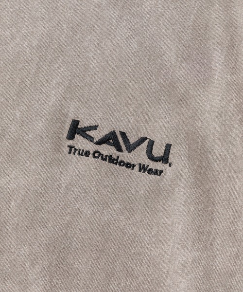 KAVU(カブー)の「KAVU/カブー Chemical wash LS Tee/ケミカルウォッシュ ロングスリーブ Tシャツ(Tシャツ/カットソー・メンズ・ブラック/サンドグレー/レッド/イエロー・X-LARGE/MEDIUM/LARGE)」の10枚目の写真