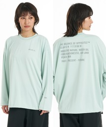 RVCA ウィメンズ OPPOSITE LS TEE ロンT 【2026年秋冬モデル】/ルーカドローコード付きバックプリント長袖ロンT