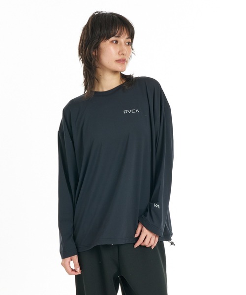 RVCA（ルーカ）の「RVCA ウィメンズ OPPOSITE LS TEE ロンT 【2026年秋冬モデル】/ルーカドローコード付きバックプリント長袖ロンT（Tシャツ/カットソー・レディース・ブルー系その他/ブラウン/オフホワイト/ブラック・SMALL/MEDIUM）」の14枚目の写真