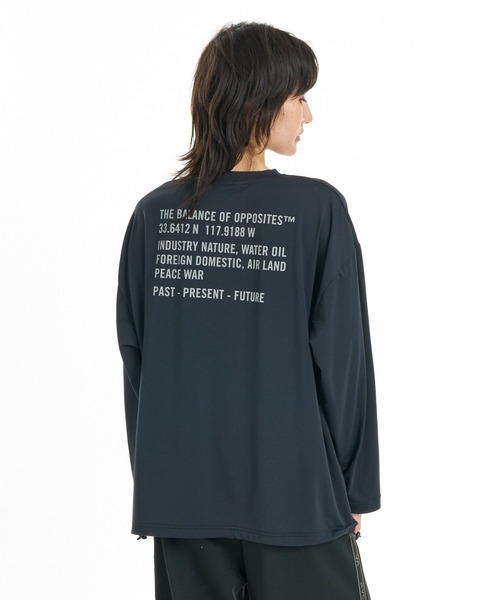 RVCA（ルーカ）の「RVCA ウィメンズ OPPOSITE LS TEE ロンT 【2026年秋冬モデル】/ルーカドローコード付きバックプリント長袖ロンT（Tシャツ/カットソー・レディース・ブルー系その他/ブラウン/オフホワイト/ブラック・SMALL/MEDIUM）」の15枚目の写真