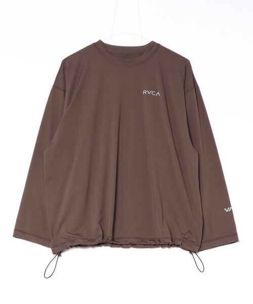 RVCA（ルーカ）の「RVCA ウィメンズ OPPOSITE LS TEE ロンT 【2026年秋冬モデル】/ルーカドローコード付きバックプリント長袖ロンT（Tシャツ/カットソー・レディース・ブルー系その他/ブラウン/オフホワイト/ブラック・SMALL/MEDIUM）」の9枚目の写真