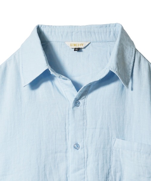 SOMEDIFF(サムディフ)の「【SOMEDIFF】長袖ガーゼシャツ メンズ カジュアルシャツ レギュラーカラー 秋服(シャツ/ブラウス・メンズ・ホワイト/ブルー/ブラウン・XXL/M/L/XL/S)」の22枚目の写真