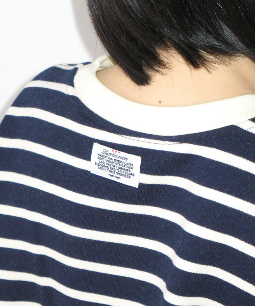 RONRON（ロンロン）の「ELBOW PATCH STRIPE SWEATSHIRT NAVY（スウェット・レディース・その他・FREE）」の5枚目の写真