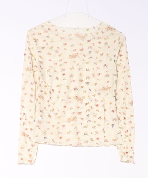 LiLIN（リリン）の「小花柄メローカットソー / flower mellow top（Tシャツ/カットソー・レディース・アイボリー/グレー・FREE）」の17枚目の写真