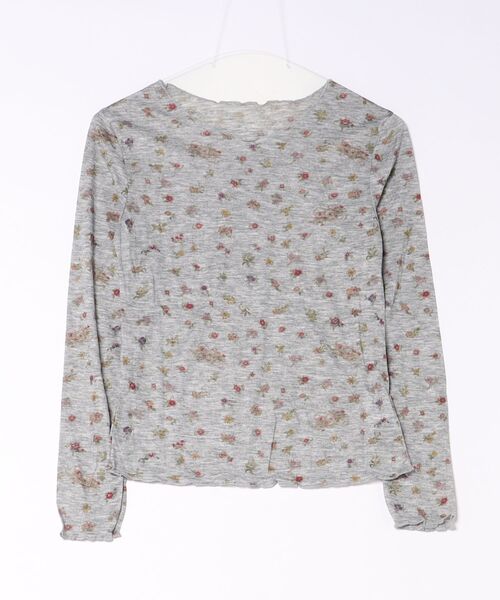 LiLIN（リリン）の「小花柄メローカットソー / flower mellow top（Tシャツ/カットソー・レディース・アイボリー/グレー・FREE）」の18枚目の写真