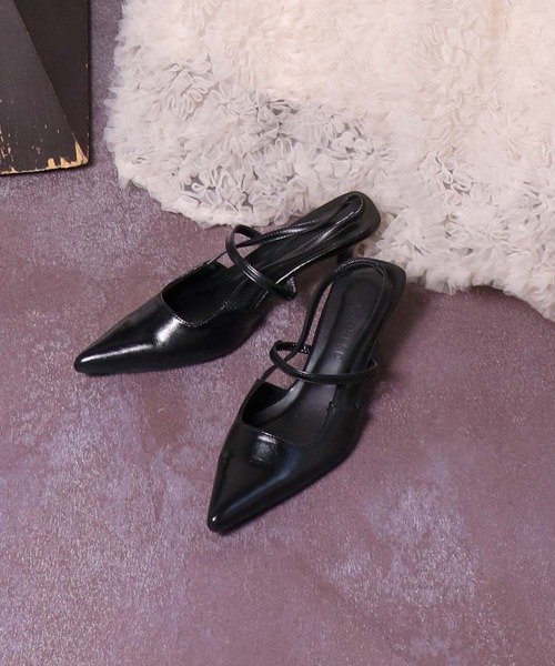 Three Four Time(スリーフォータイム)の「slingback always shoes(パンプス・レディース・ブラック/レッド・38inch/39inch)」の7枚目の写真