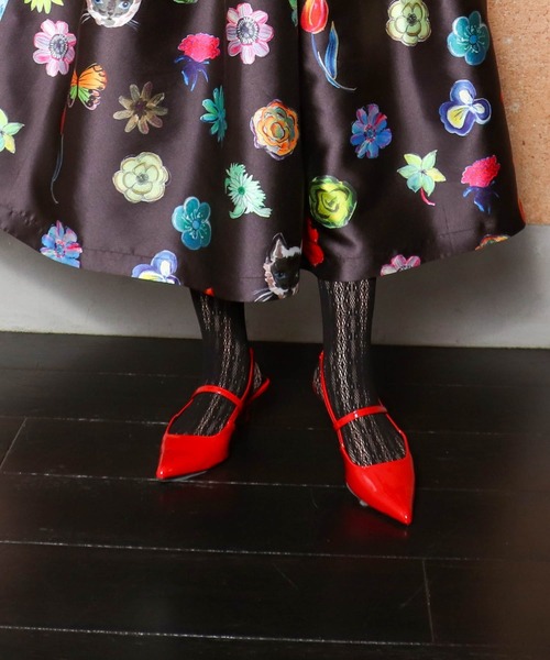 Three Four Time(スリーフォータイム)の「slingback always shoes(パンプス・レディース・ブラック/レッド・38inch/39inch)」の16枚目の写真