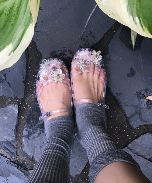 Carlyn（カーリン）の「バブルジェリーシューズ J76131010（バレエシューズ・レディース・ブラック/クリア・SMALL/MEDIUM/LARGE）」の4枚目の写真